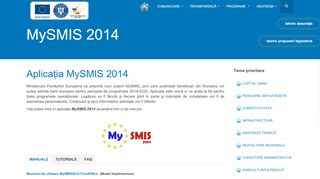
                            2. MFE 2014-2020 - MySMIS - Fonduri UE