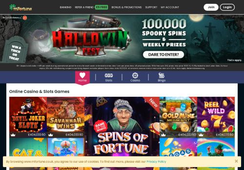 
                            7. mFortune Casino | Online Casino Slots and Mobile Bingo | £5 Bonus