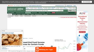 
                            10. MFS Releases Closed-End Fund Income ... - Wallstreet Online