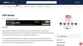 
                            1. MFX Broker - Forex Indonesia