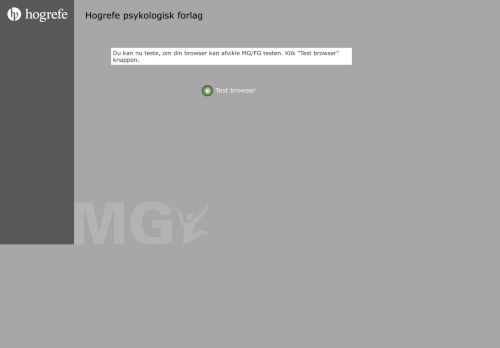 
                            3. MG/FG - Hogrefe Psykologisk Forlag