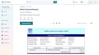 
                            13. MGVCL Payment Receipt - Scribd