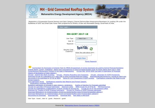 
                            1. MH-Grid Connected Rooftop System - Login