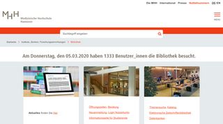 
                            9. MH-Hannover: Bibliothek der MHH - Medizinische Hochschule ...