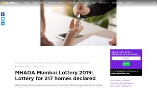 
                            11. MHADA Housing Scheme 2018 Results Announced | ...