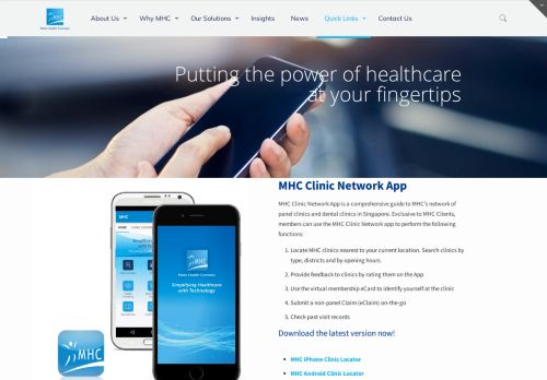 
                            5. MHC Clinic Network App – MHC Asia Group | Singapore's Leading ...