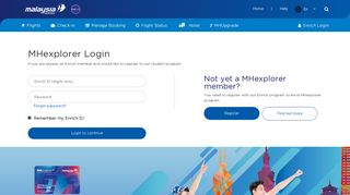 
                            3. MHexplorer Login - Malaysia Airlines