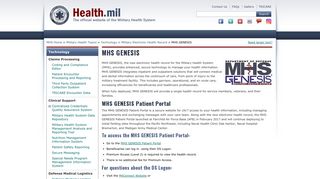 
                            12. MHS GENESIS | Health.mil