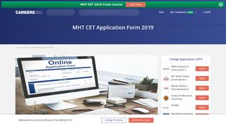 
                            13. MHT CET Application Form 2019, Registration (Released)- Apply here