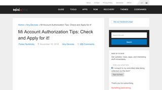 
                            7. Mi Account Authorization Tips: Check and Apply for it! | MIUI Blog