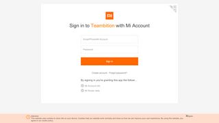 
                            8. Mi Account - Sign in - Teambition