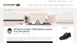 
                            8. Mi Band 2 Guide | Effortlessly connect it to your phone | GearBest Blog