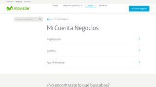 
                            6. Mi Cuenta Negocios - Atención al cliente - Movistar Argentina