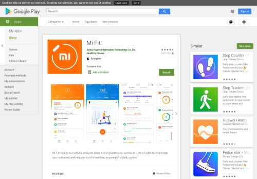 
                            10. Mi Fit – Aplikacje w Google Play