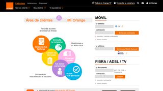 
                            2. Mi Orange: Área de clientes móvil y ADSL