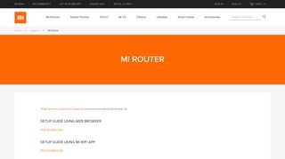 
                            7. Mi Router - Mi India