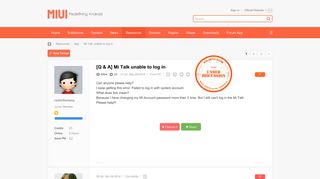 
                            4. Mi Talk unable to log in - App - Xiaomi MIUI Official Forum