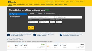 
                            9. MIA to AGP: Flights from Miami to Malaga | Expedia