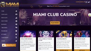 
                            7. Miami Club Casino: Home