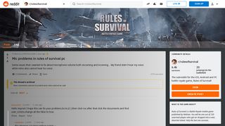 
                            10. Mic problems in rules of survival pc : rulesofsurvival - Reddit