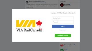 
                            6. Michael Camper - Is YouTube blocked on via rail WiFi,... | Facebook