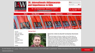 
                            10. Michael Groß - IAW-Messe