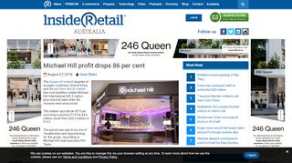 
                            10. Michael Hill profit drops 86 per cent - Inside Retail