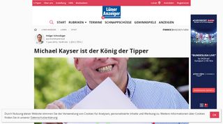 
                            9. Michael Kayser ist der König der Tipper - Lünen - Lokalkompass