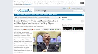 
                            12. Michael O'Leary: 'Soon the Ryanair travel app will be bigger business ...