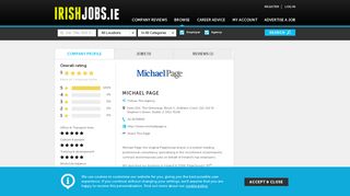 
                            4. Michael Page Jobs and Reviews on Irishjobs.ie