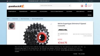 
                            11. Miche Supertype Shimano 11 Speed Cassette | Gambacicli Webstore