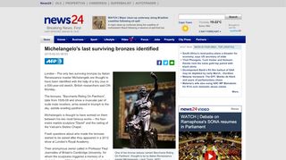 
                            13. Michelangelo's last surviving bronzes identified | News24