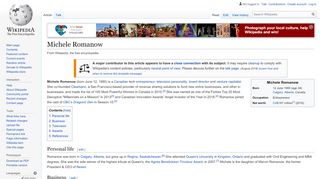 
                            9. Michele Romanow - Wikipedia