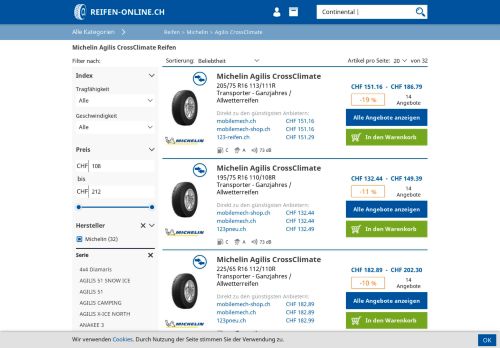 
                            11. Michelin Agilis CrossClimate Pneus ab 100.70 CHF | Reifen-online.ch