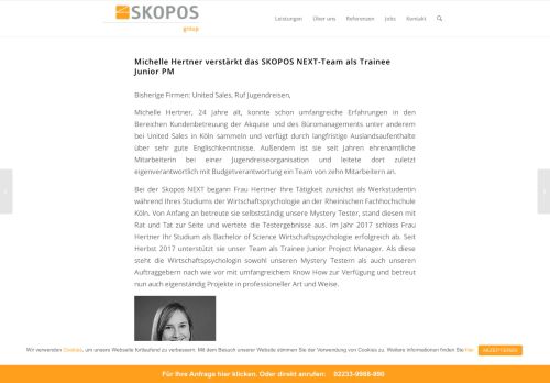 
                            6. Michelle Hertner verstärkt das SKOPOS NEXT-Team als Trainee ...