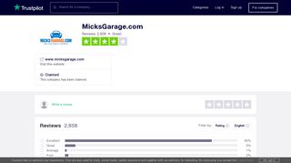 
                            7. MicksGarage.com Reviews | Read Customer Service Reviews of www ...