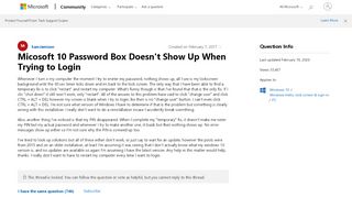 
                            4. Micosoft 10 Password Box Doesn't Show Up When Trying to Login ...