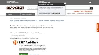 
                            11. Micro Center - How to delete a Phantom Account ESET Smart ...