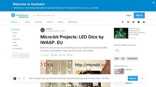 
                            6. Micro:bit Projects: LED Dice by IWASP. EU - Hackster.io