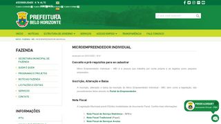 
                            10. Microempreendedor Individual | Prefeitura de Belo Horizonte