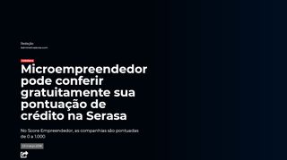 
                            9. Microempreendedor pode conferir gratuitamente sua pontuação de ...