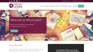 
                            7. MicroLearn - We all learn differently, so why should all learning be the ...