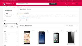 
                            10. Micromax Mobiles: Buy Micromax Mobile Phones Online Upto 70 ...