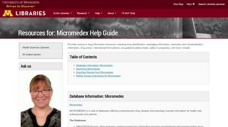 
                            13. MICROMEDEX | Health Sciences Libraries - Bio-Medical Library