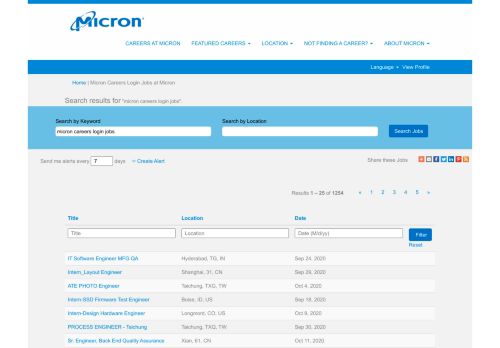
                            11. Micron Careers Login Jobs - Micron Jobs - Jobs at Micron