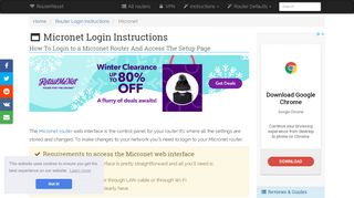 
                            3. Micronet Login: How to Access the Router Settings | RouterReset