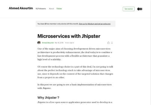 
                            7. Microservices with Jhipster – Ahmed Akourtim – Medium