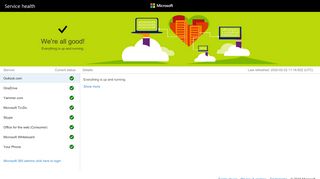 
                            12. Microsoft 365 Service Status