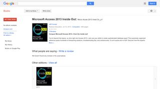 
                            12. Microsoft Access 2013 Inside Out: Micro Acces 2013 Insid Ou_p1  - Google بکس کا نتیجہ