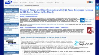 
                            6. Microsoft Access and Cloud Computing with SQL Azure Databases ...